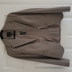 The Limited Dark Taupe Long Sleeve Jacket Size 0